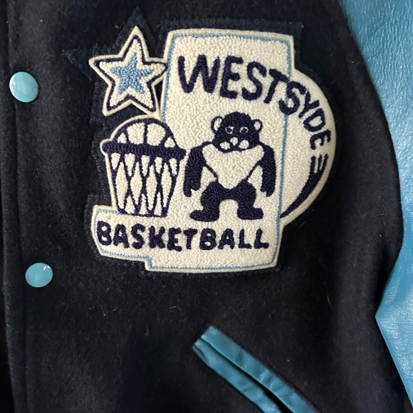 Vintage Women's Westsyde  Basketball Varsity Snap Button Jacket - Picture 3 of 6